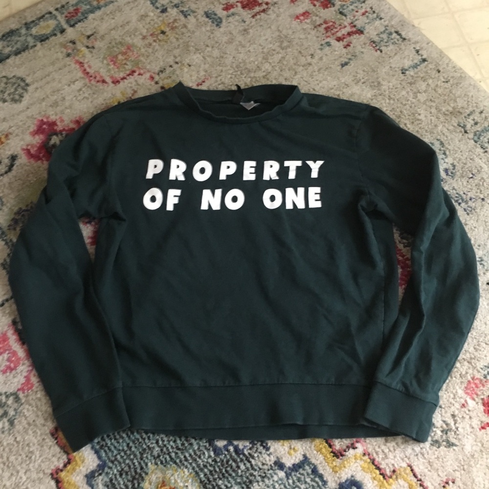 Property of no one crewneck